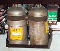 AFFF fire bottles