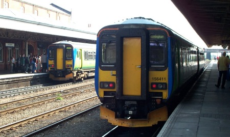 156411 and 156413 at Nottingham 07.July.2004 